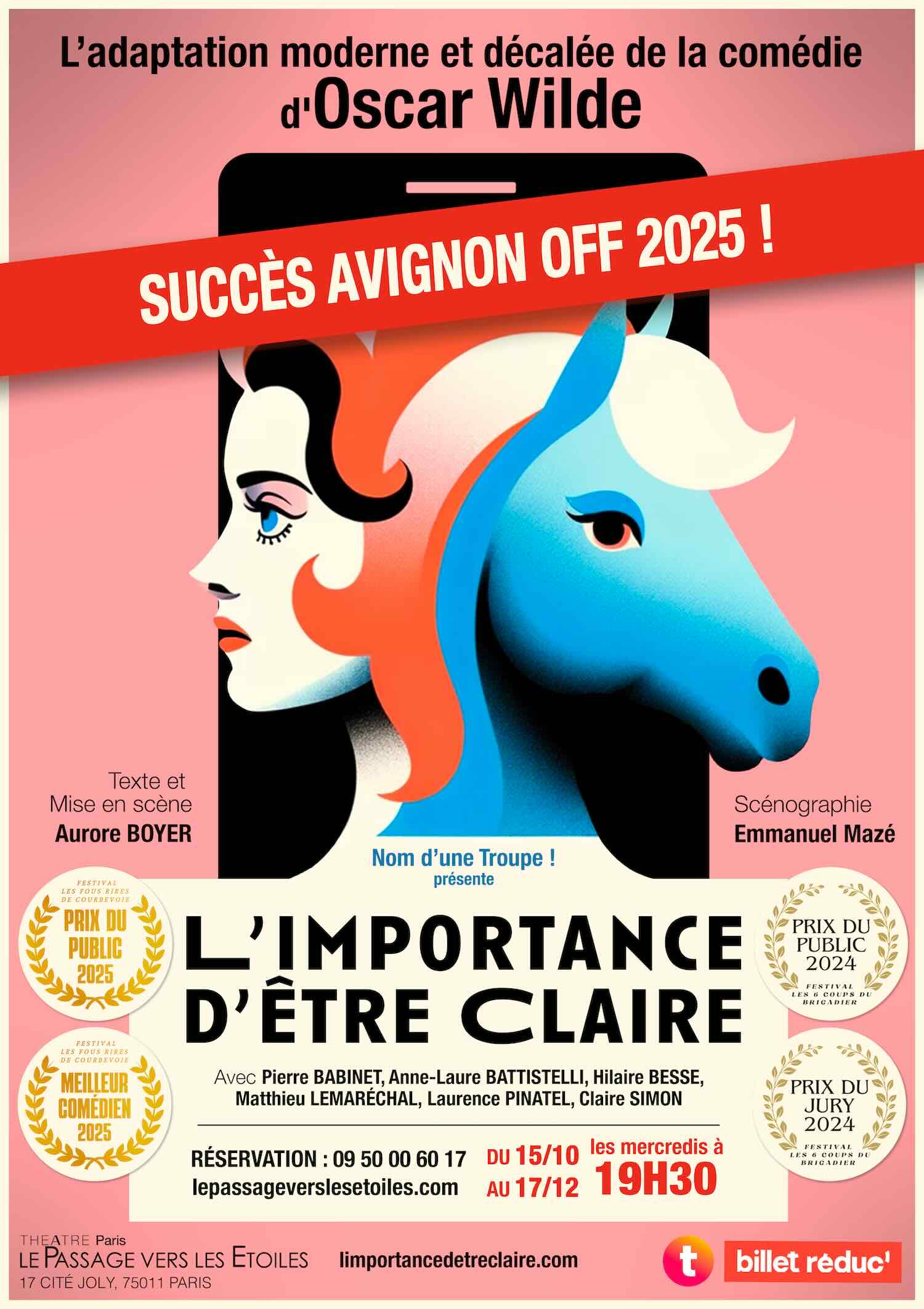 Affiche L'Importance d'être Claire